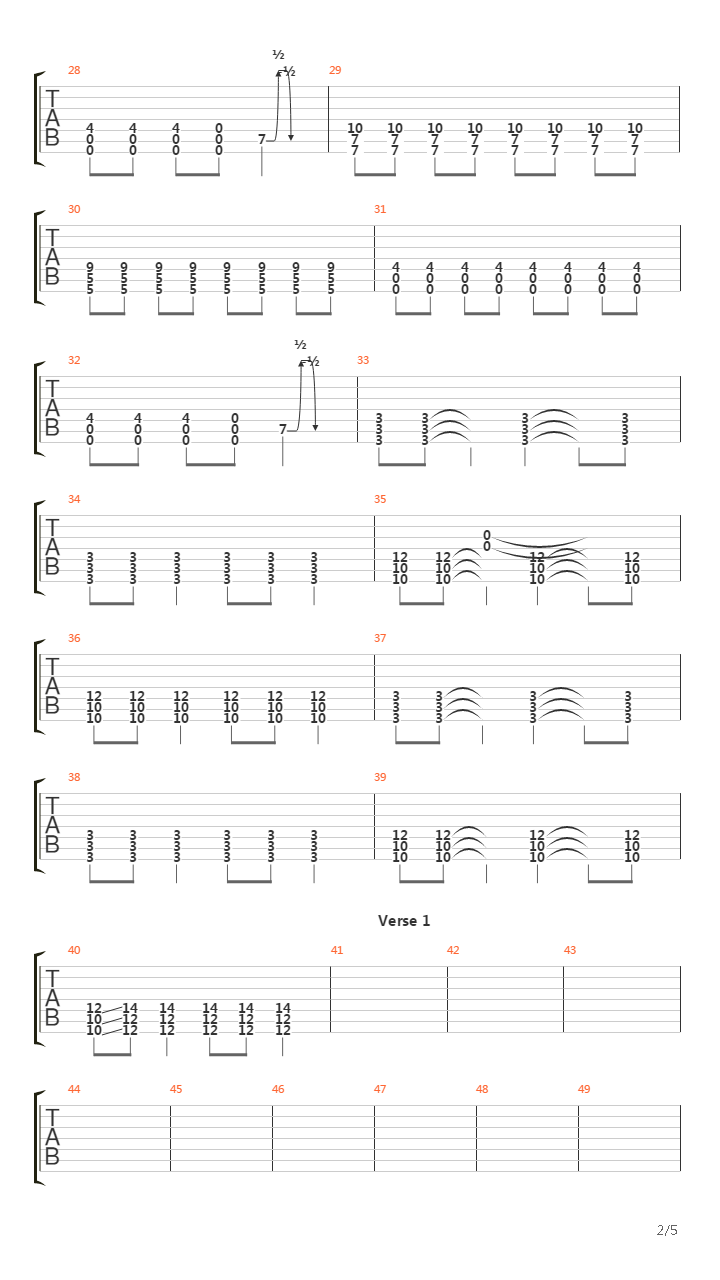 Dive吉他谱