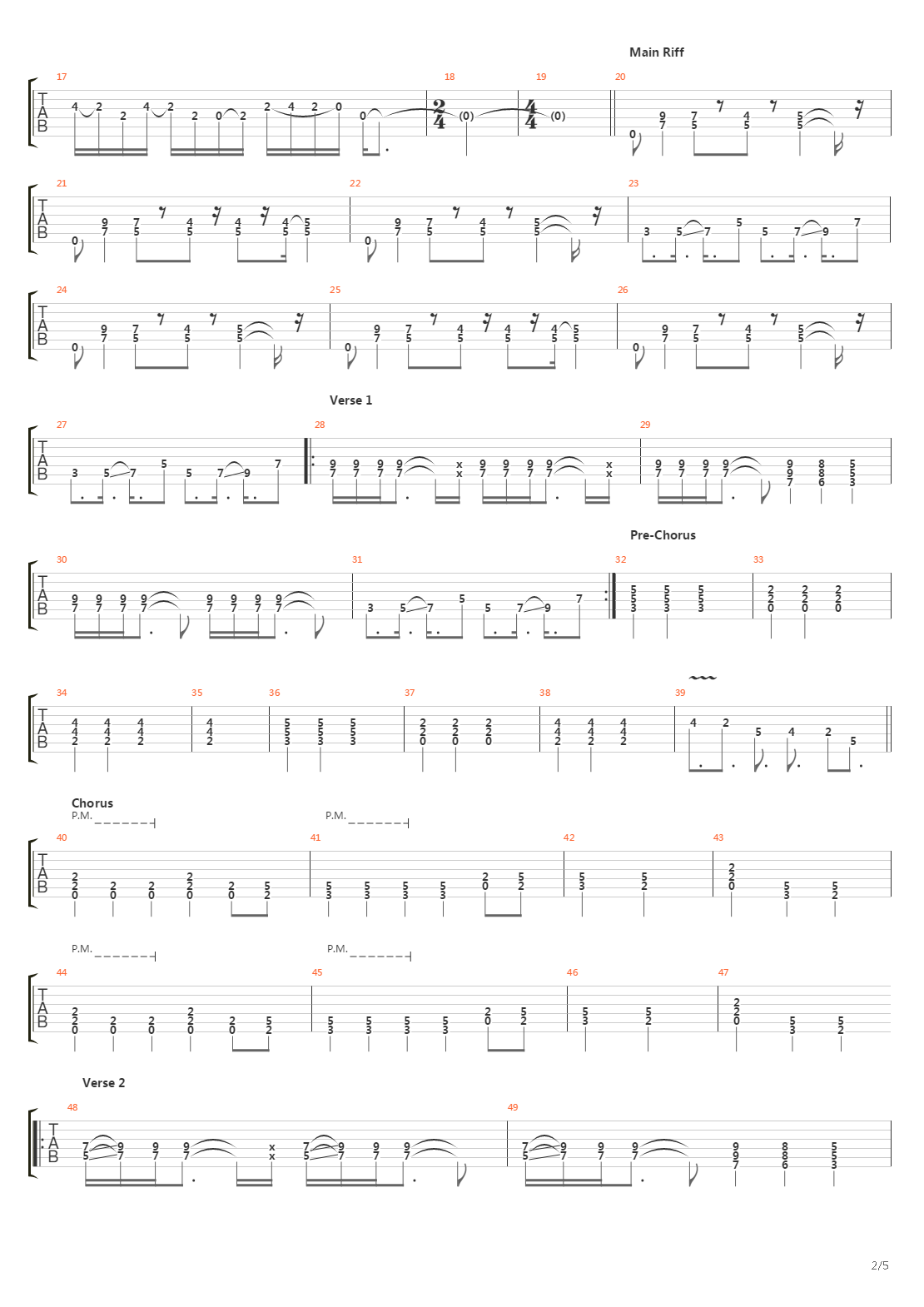 When The River Runs Deep吉他谱