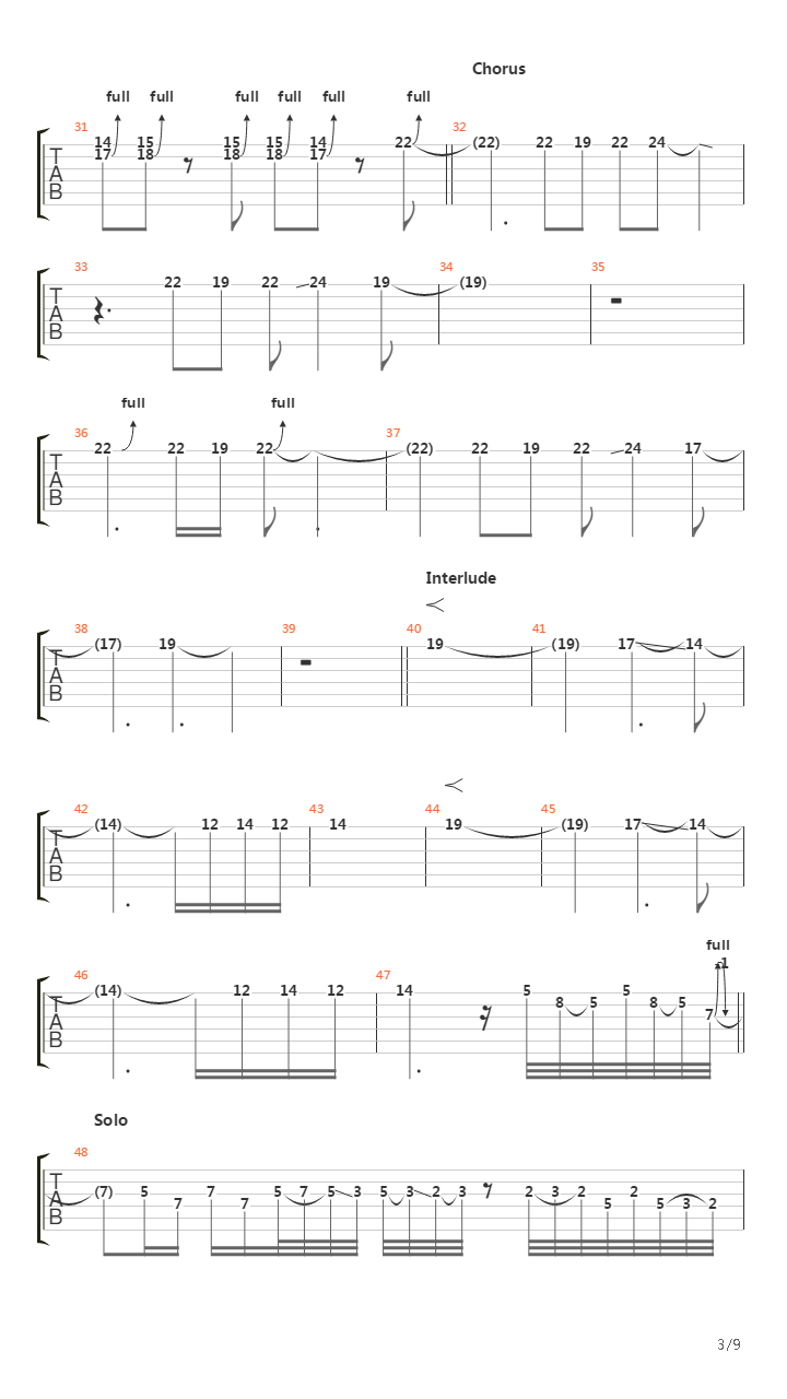 Cataclysmic吉他谱