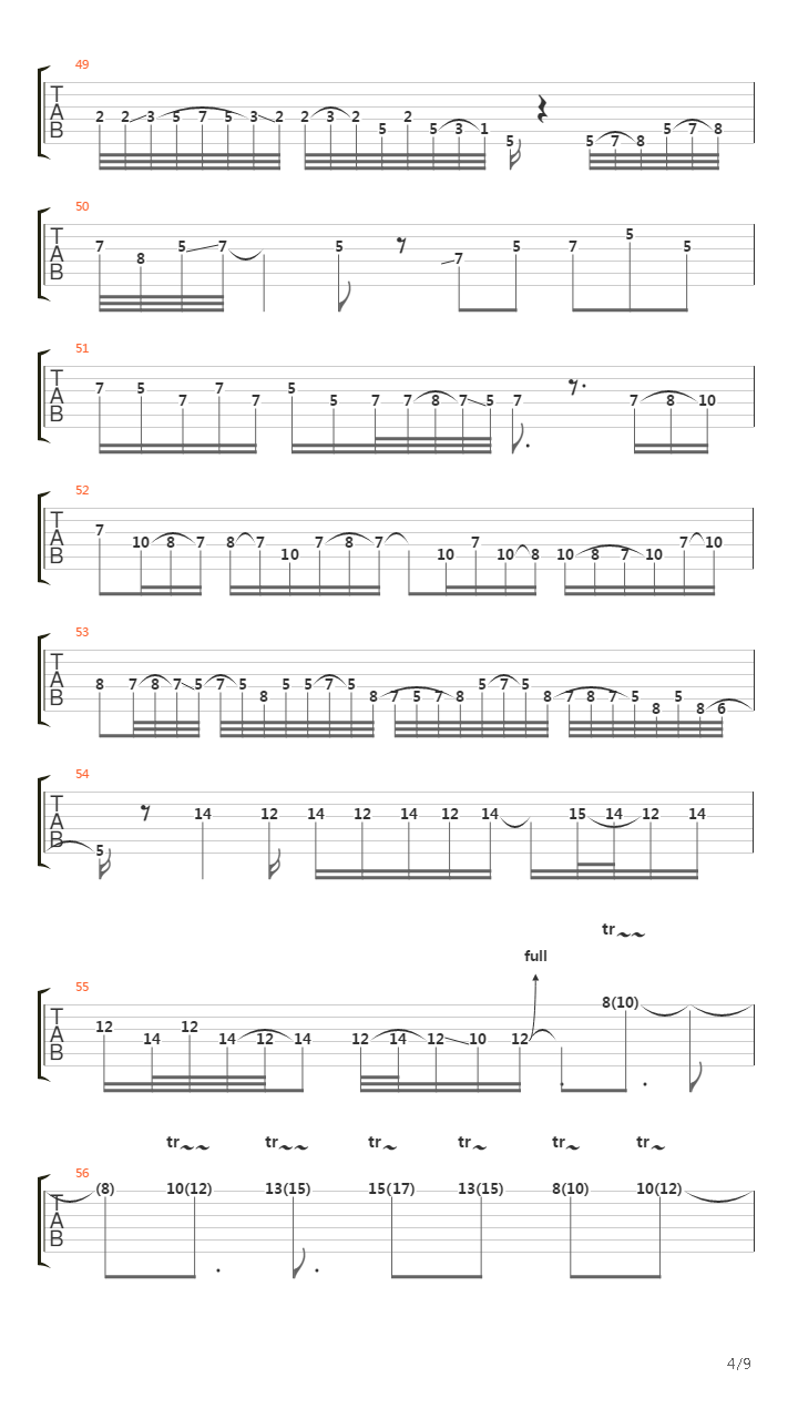 Cataclysmic吉他谱