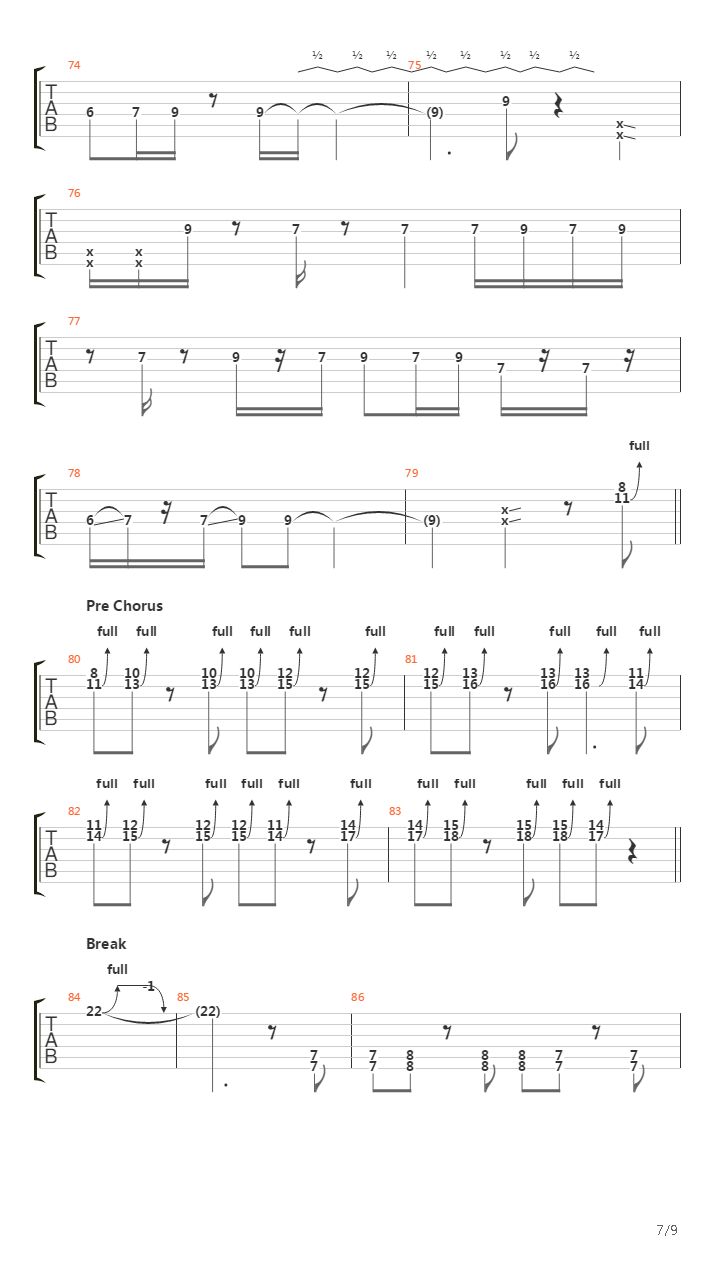 Cataclysmic吉他谱