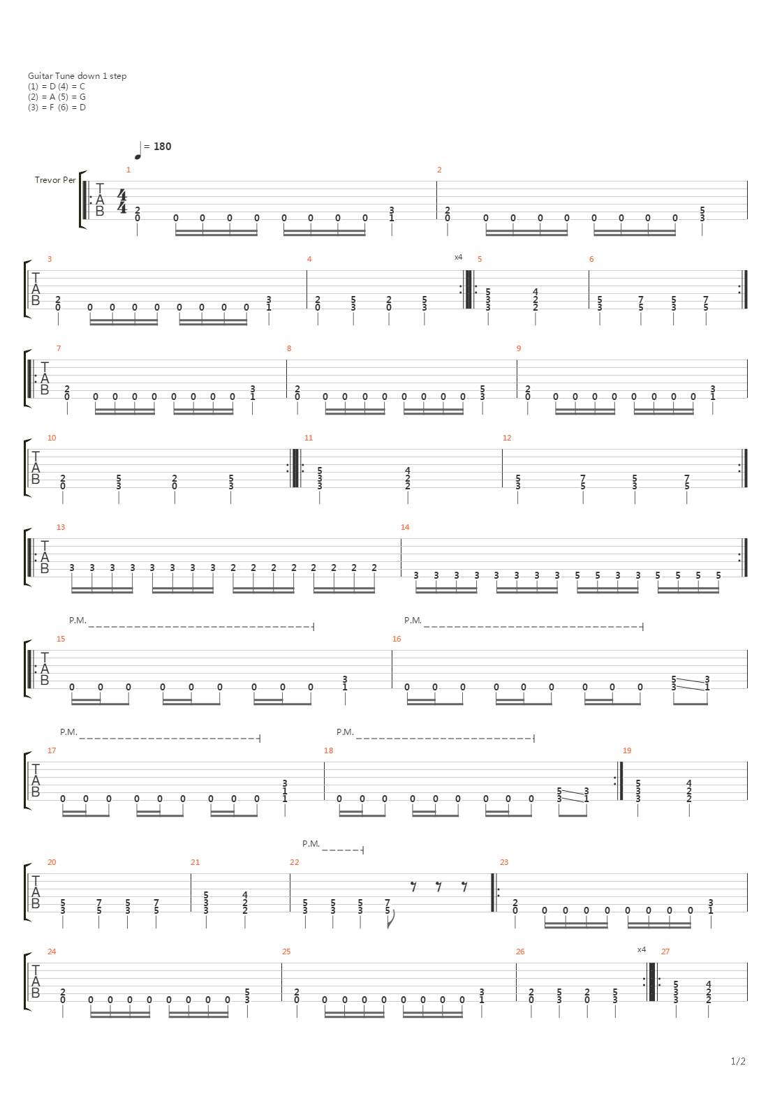 Centuries Of Lies吉他谱