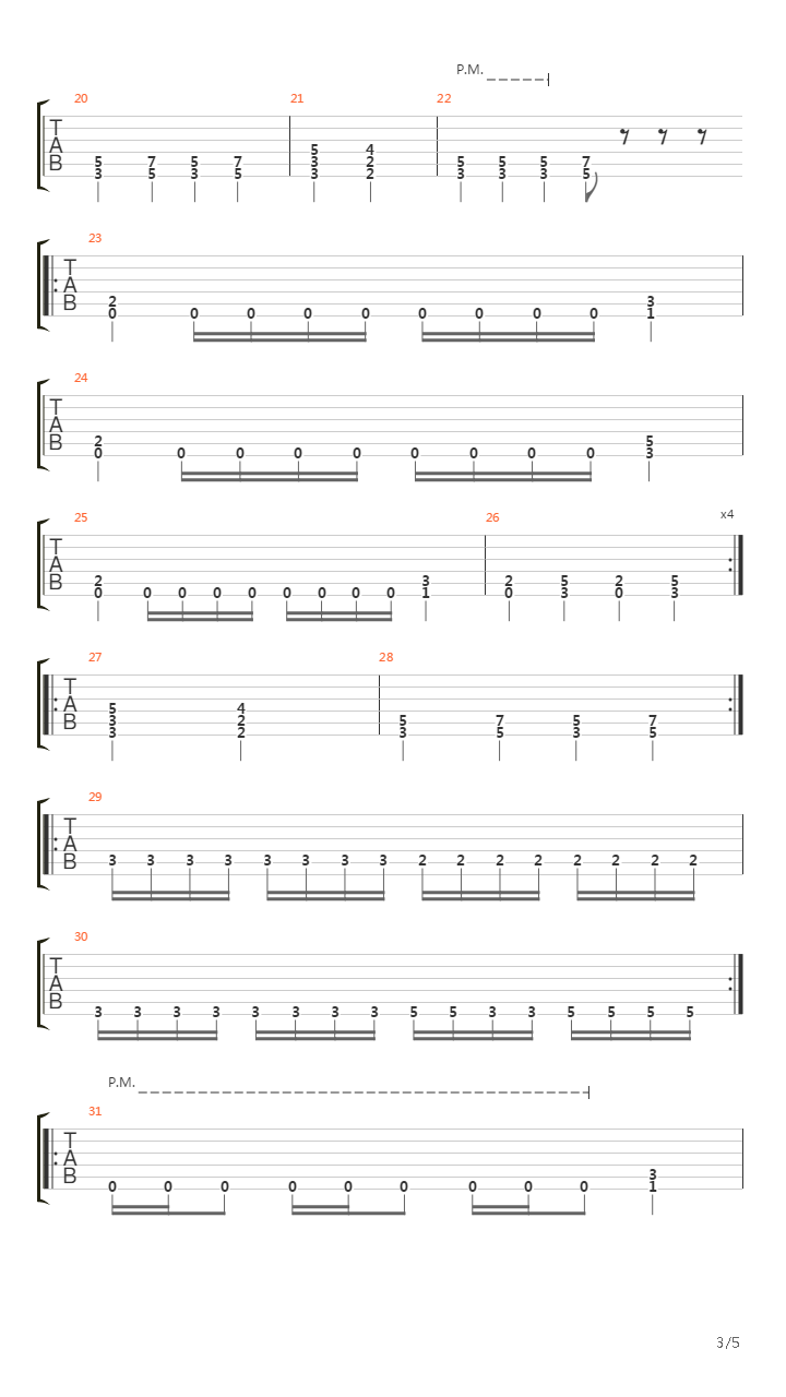 Centuries Of Lies吉他谱