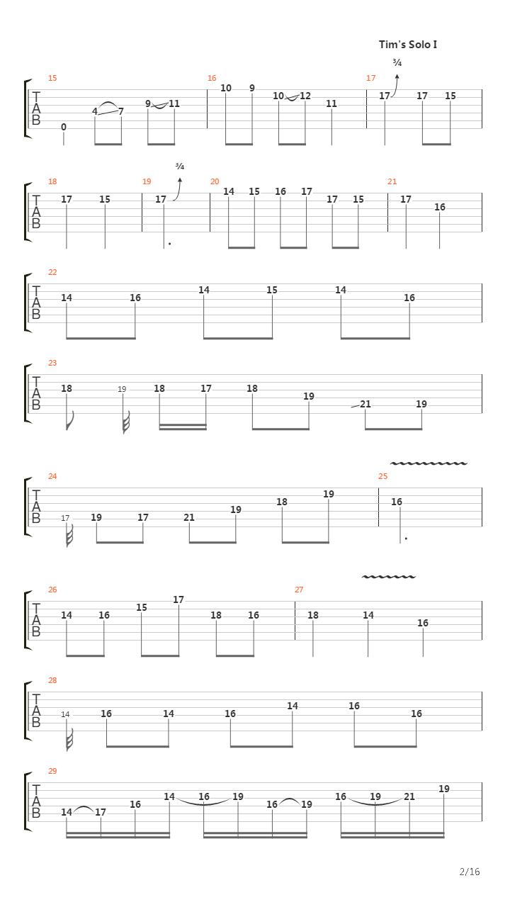 87吉他谱