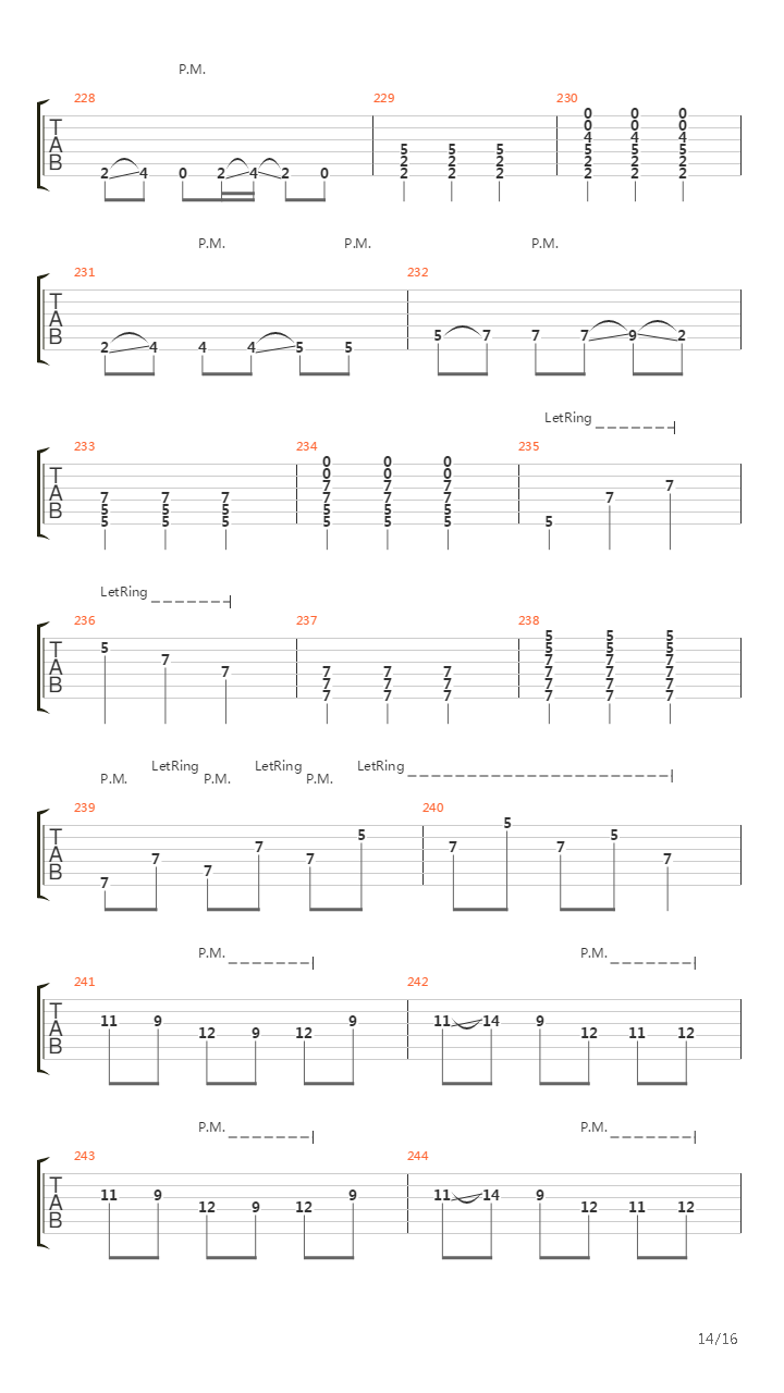 87吉他谱