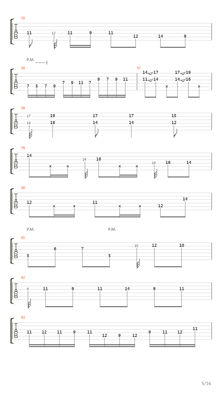 87吉他谱