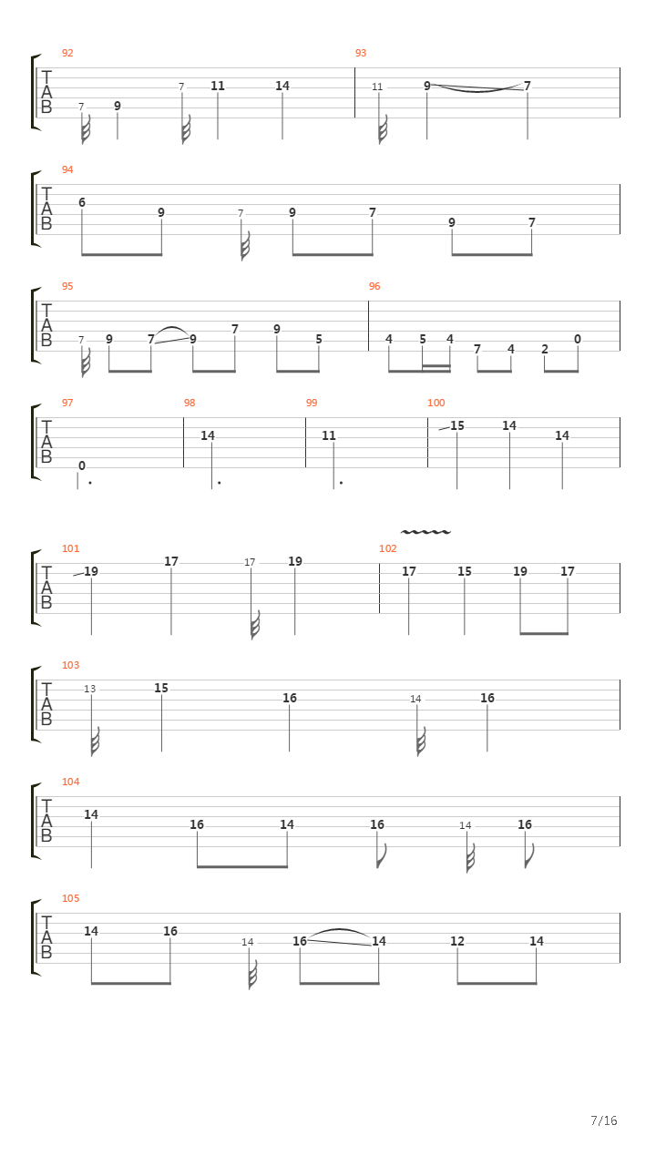 87吉他谱