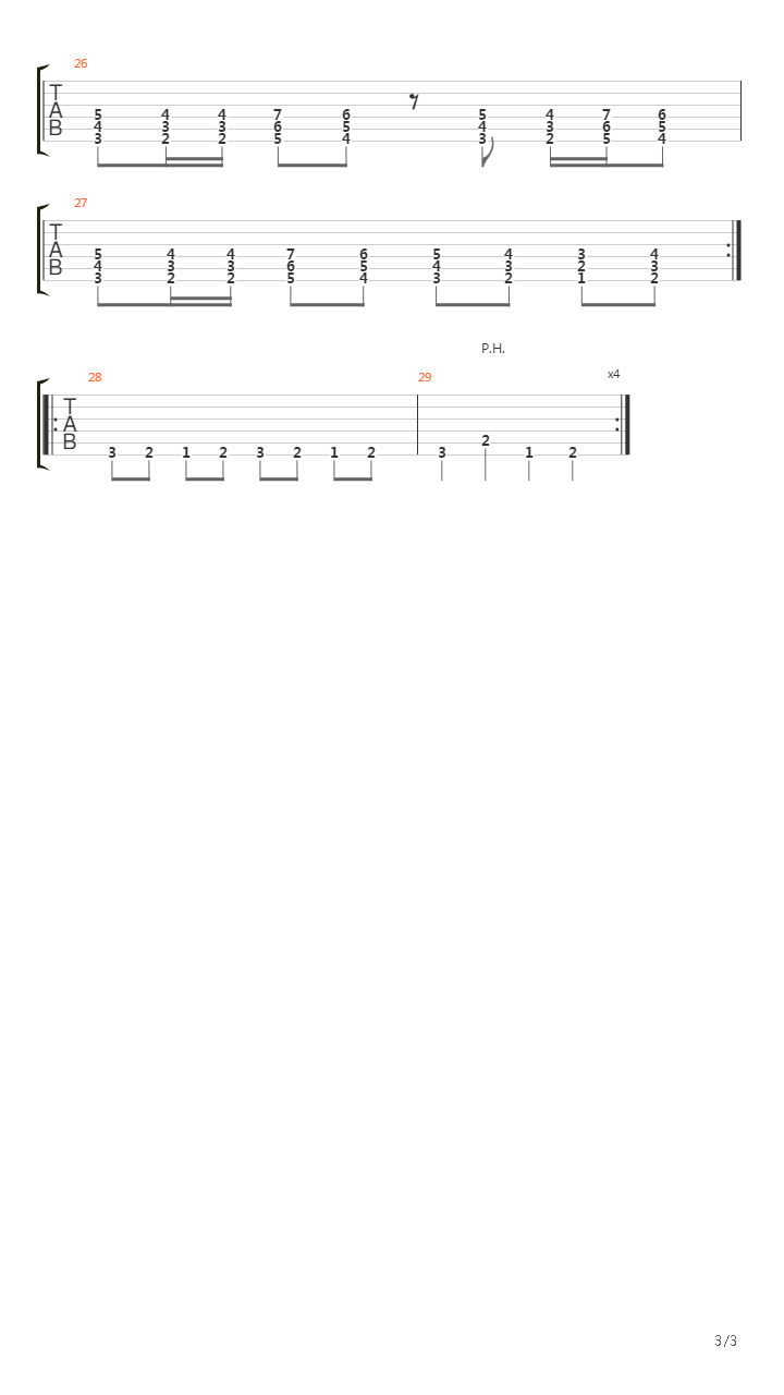 Intrauterine Omophagia吉他谱