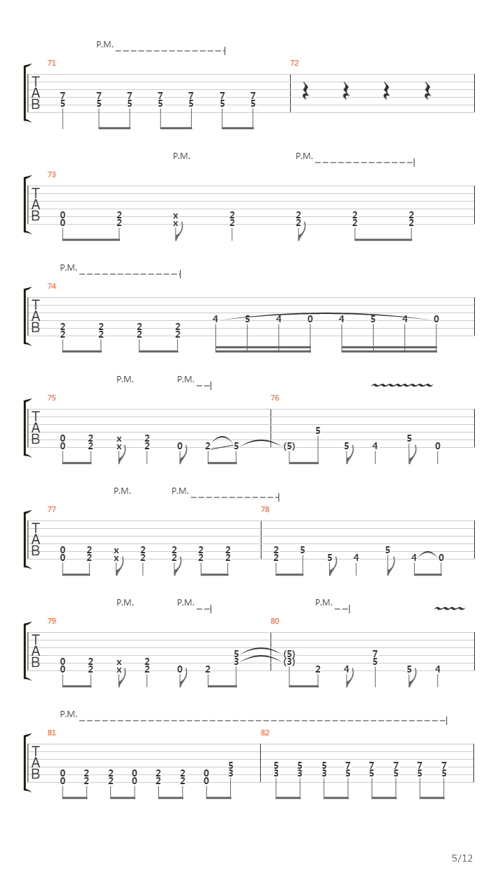 Destroyer吉他谱