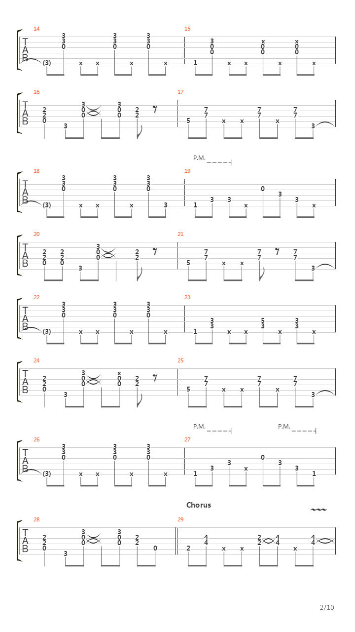 Scene Of The Crime吉他谱