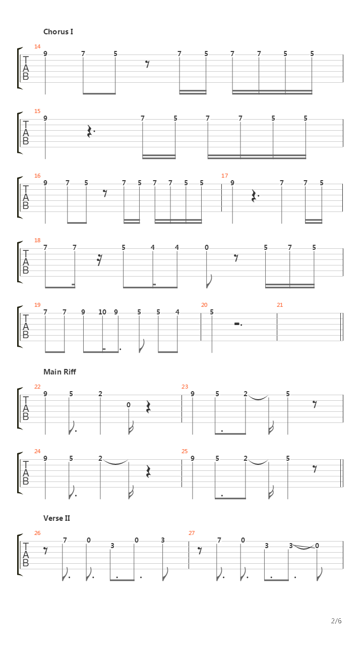 Sahara吉他谱