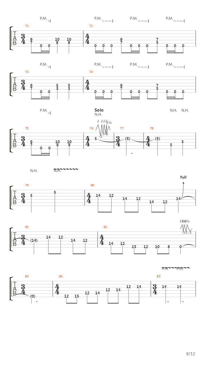 Nuctemeron吉他谱