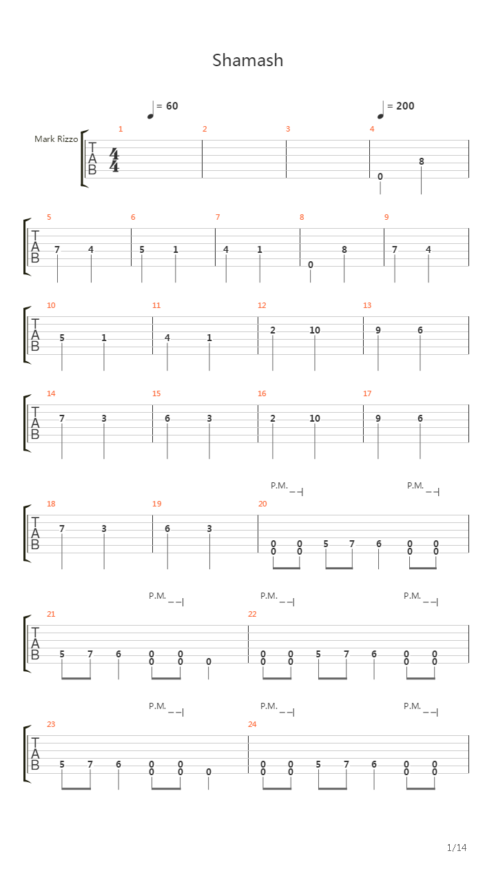 Shamash吉他谱