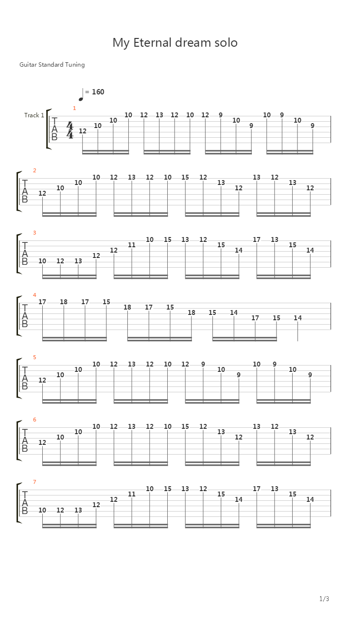 My Eternal Dream吉他谱