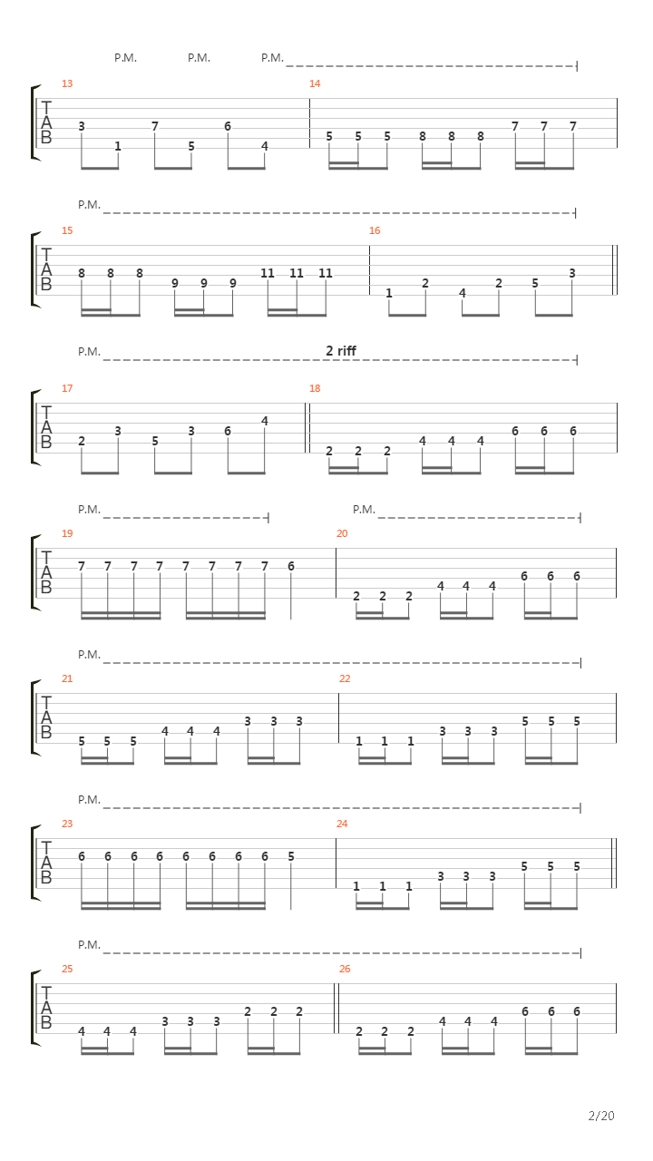 Cycles Of Suffering吉他谱