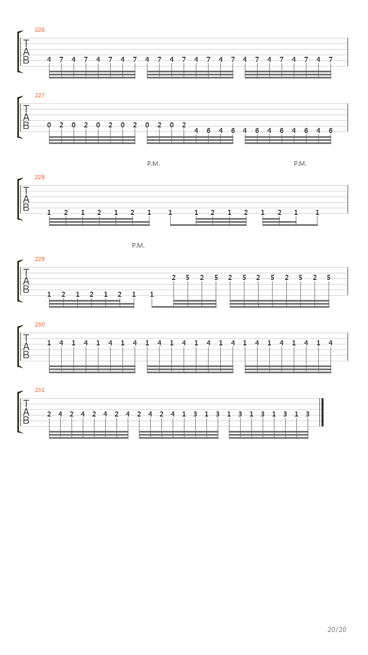 Cycles Of Suffering吉他谱