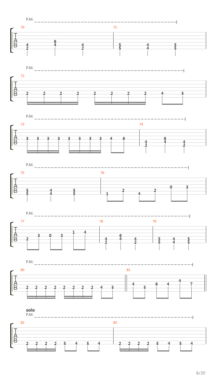 Cycles Of Suffering吉他谱