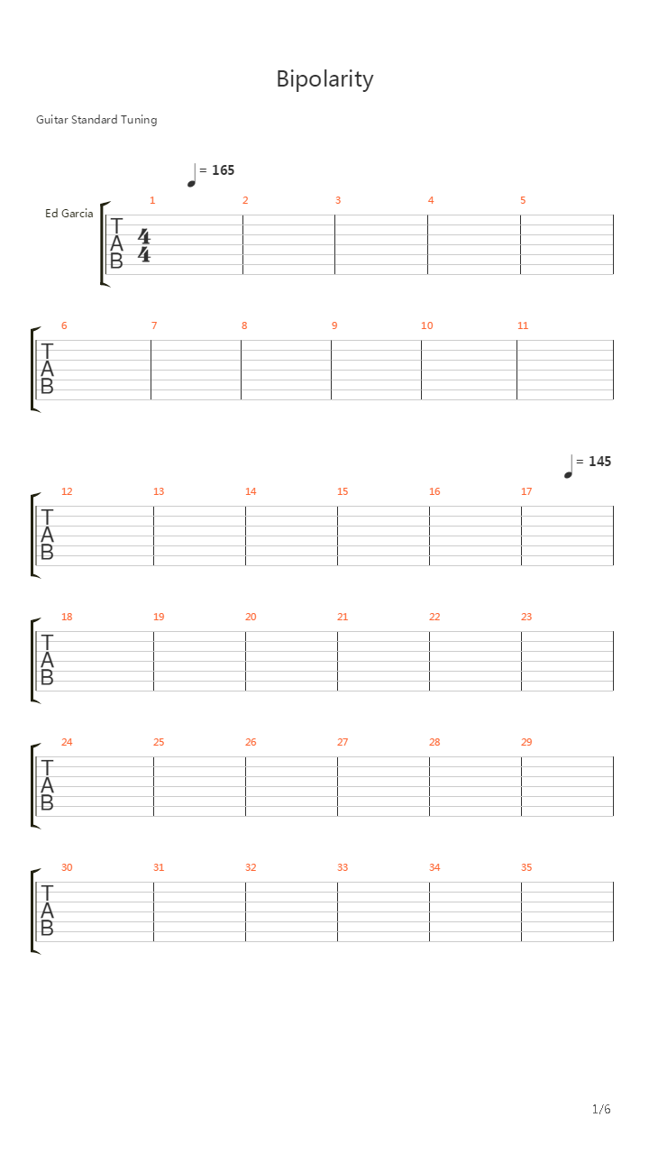 Bipolarity吉他谱