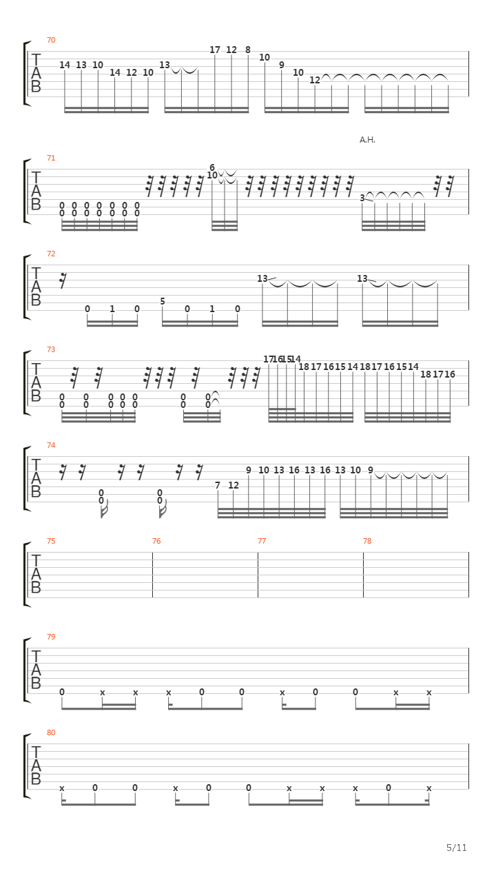 Pagan吉他谱