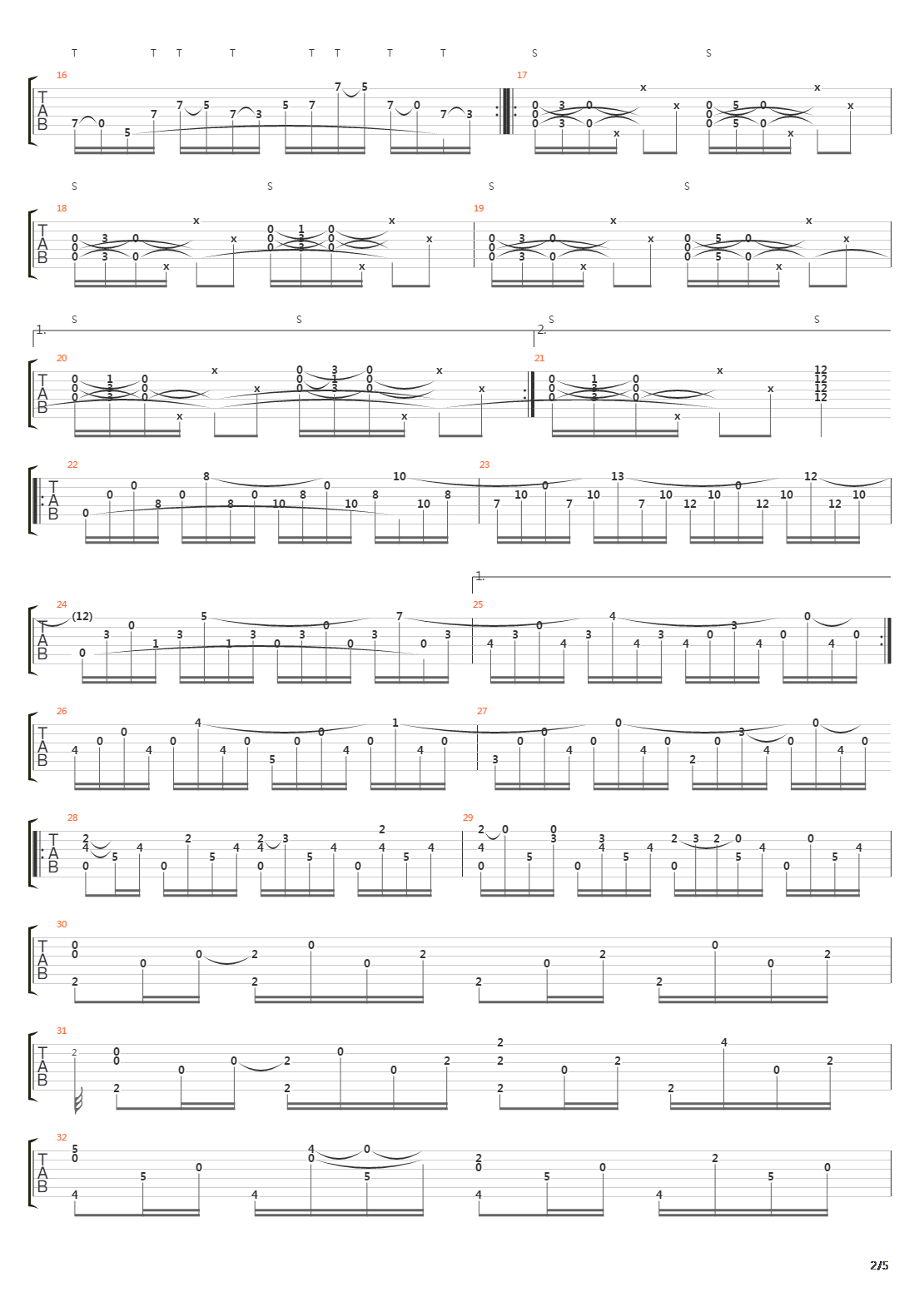 The Crank吉他谱