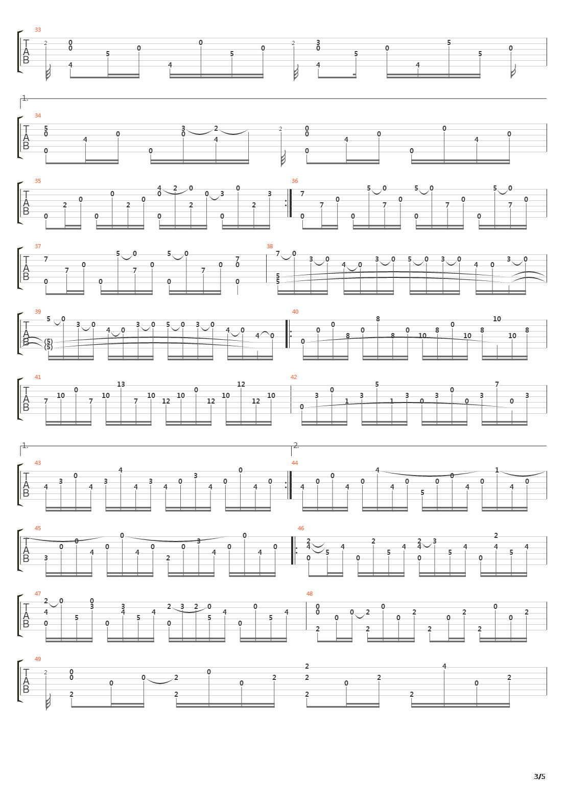 The Crank吉他谱