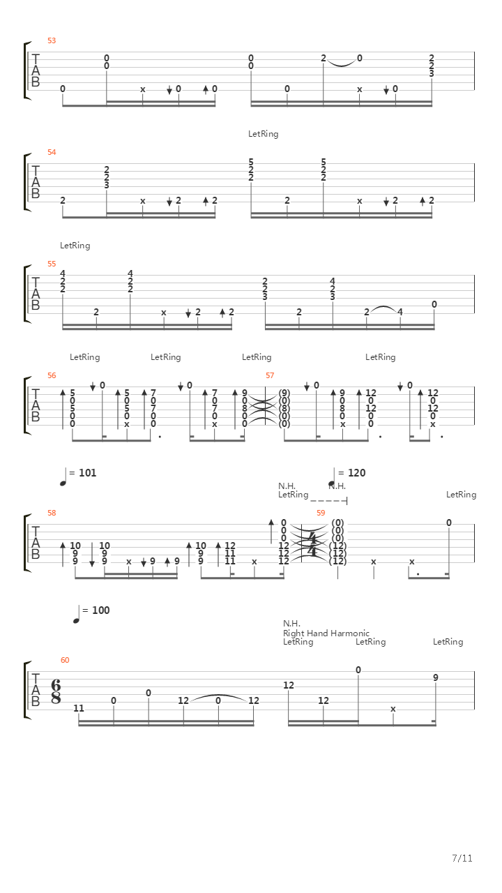 Tabula Rasa吉他谱