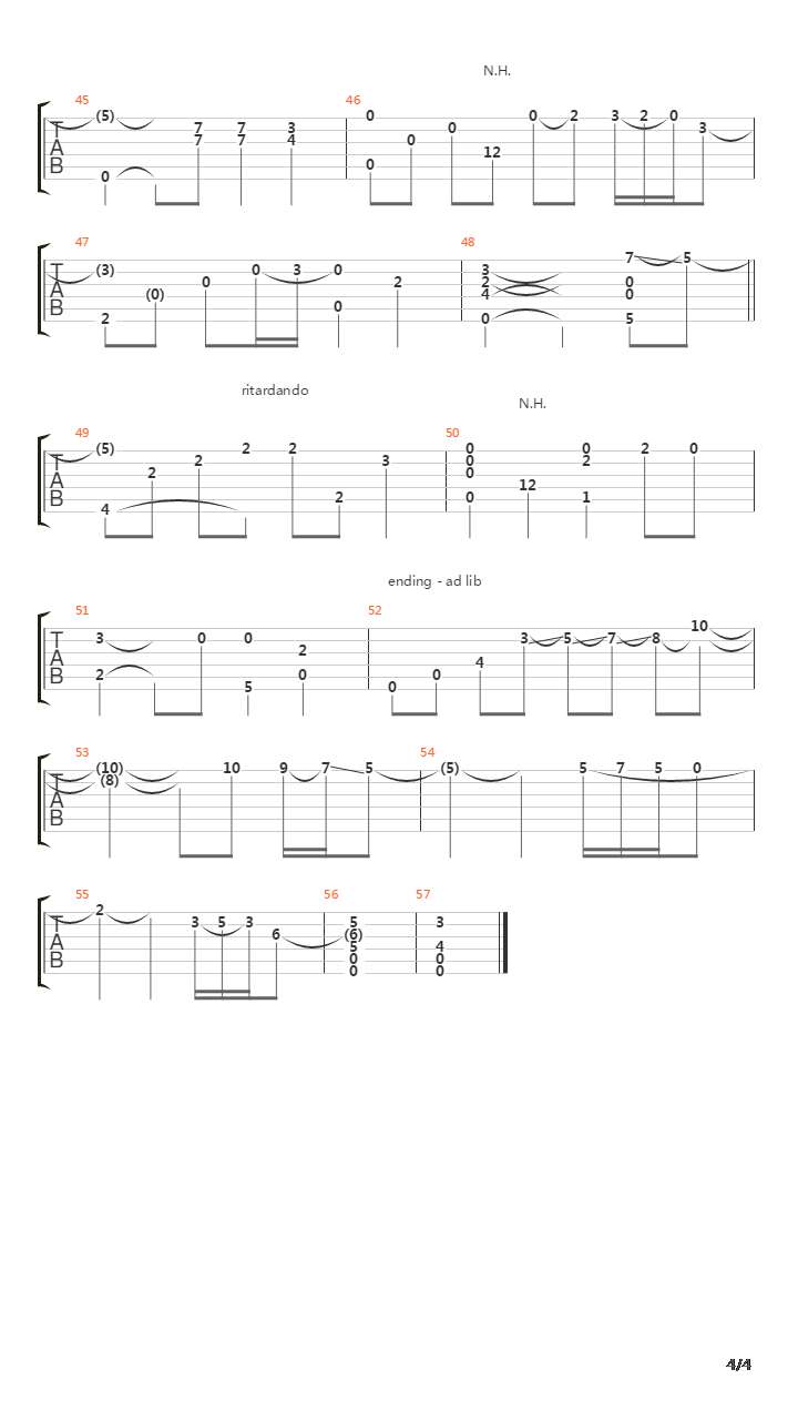 Auld Lang Syne吉他谱