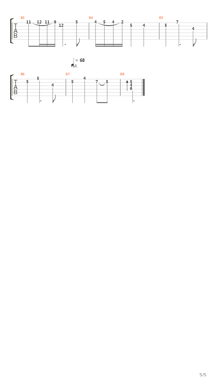 Ballad For Kay吉他谱