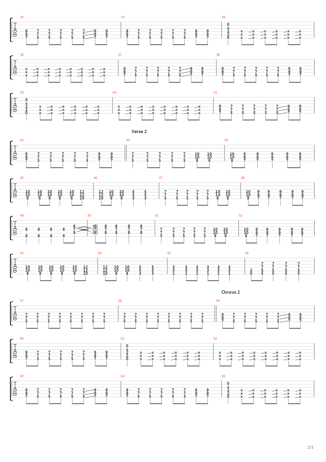 3 ½吉他谱