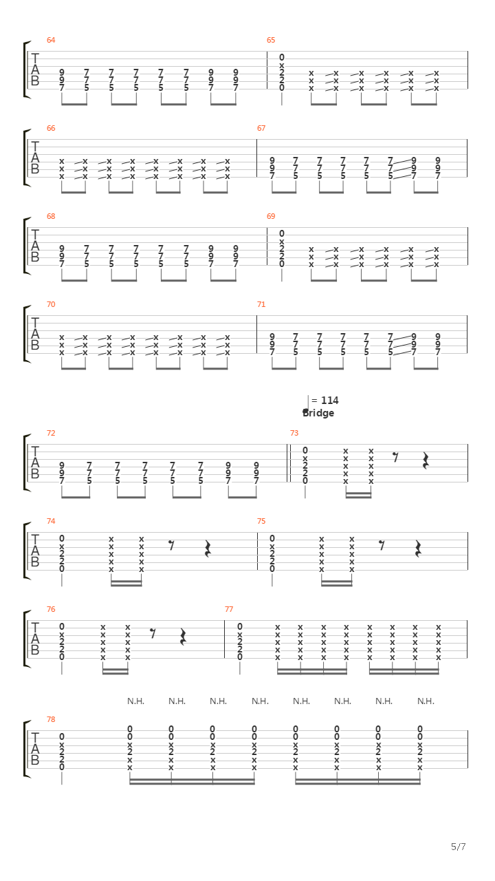 3 ½吉他谱