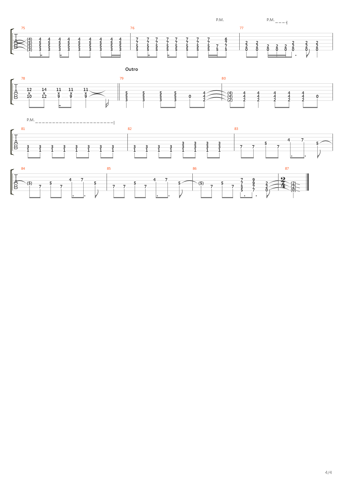 The Nephilim吉他谱