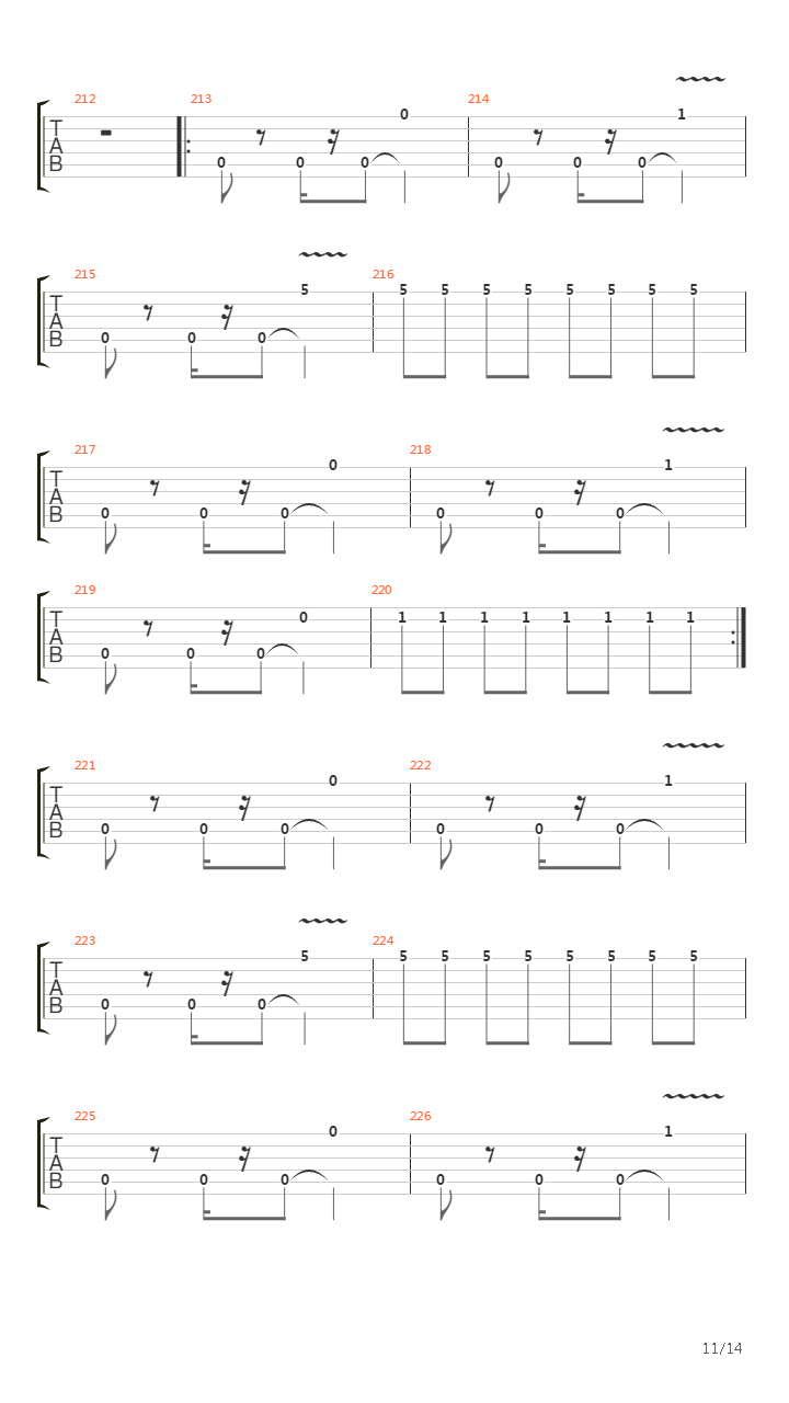 Tristea Vehementa Mejorada吉他谱