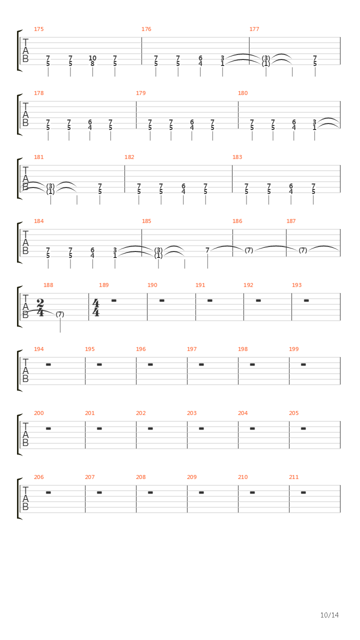 Tristea Vehementa Mejorada吉他谱