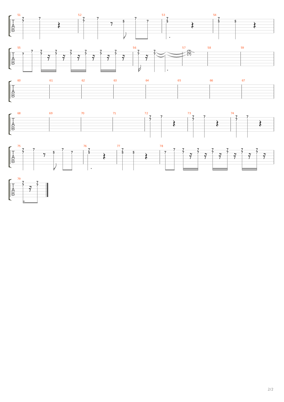 Speed Kills吉他谱