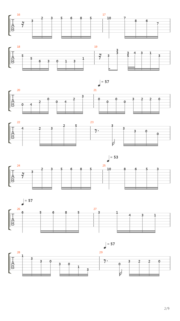 Choro Da Saudade吉他谱