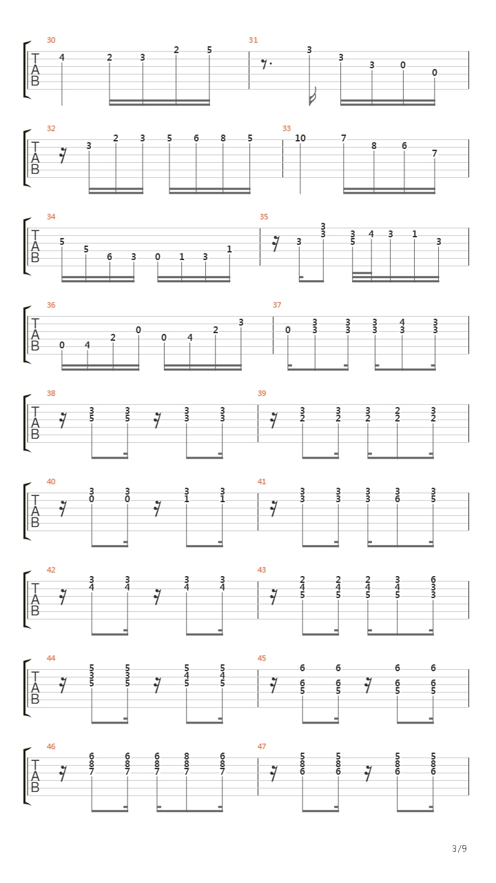 Choro Da Saudade吉他谱