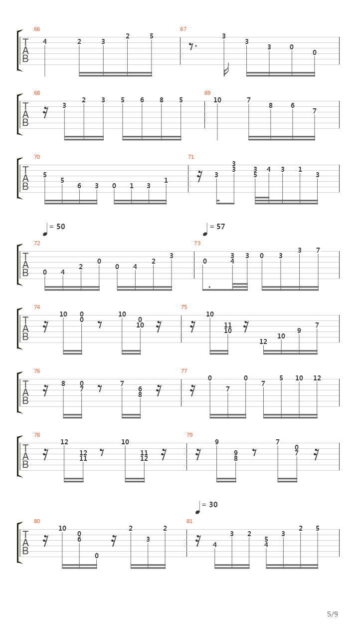 Choro Da Saudade吉他谱