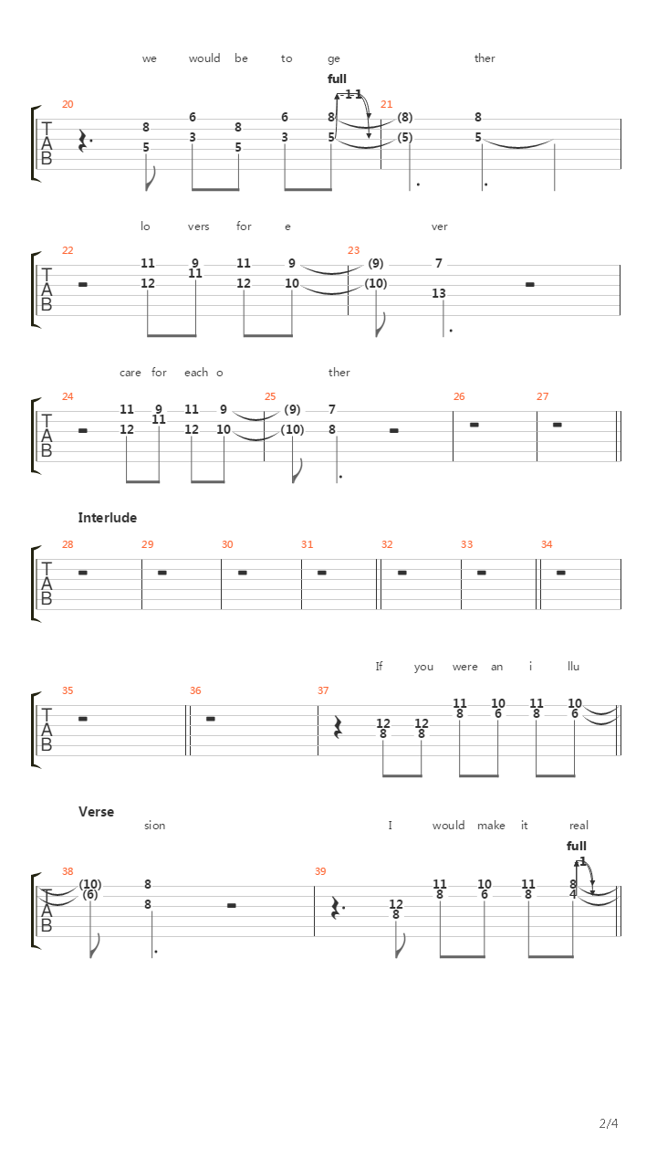 Venus吉他谱