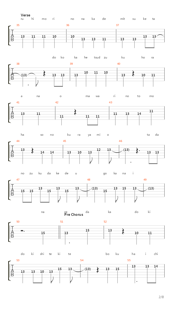 First Rabbit吉他谱