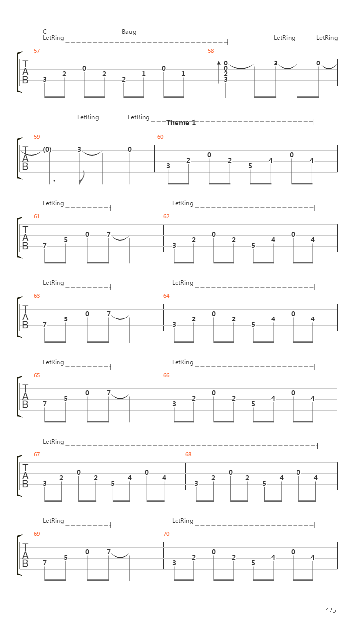 Theme Of Laura吉他谱