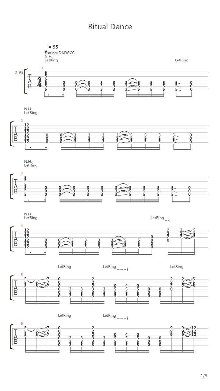 Ritual Dance吉他谱