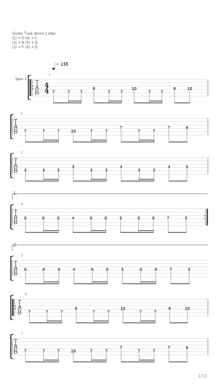 Metiori吉他谱