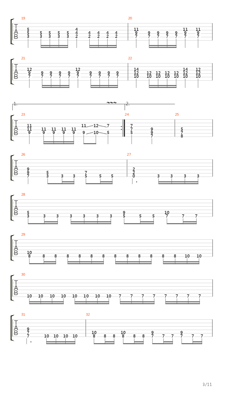 Metiori吉他谱