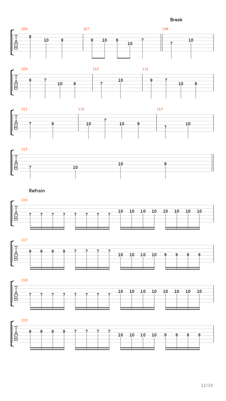 Tribok吉他谱