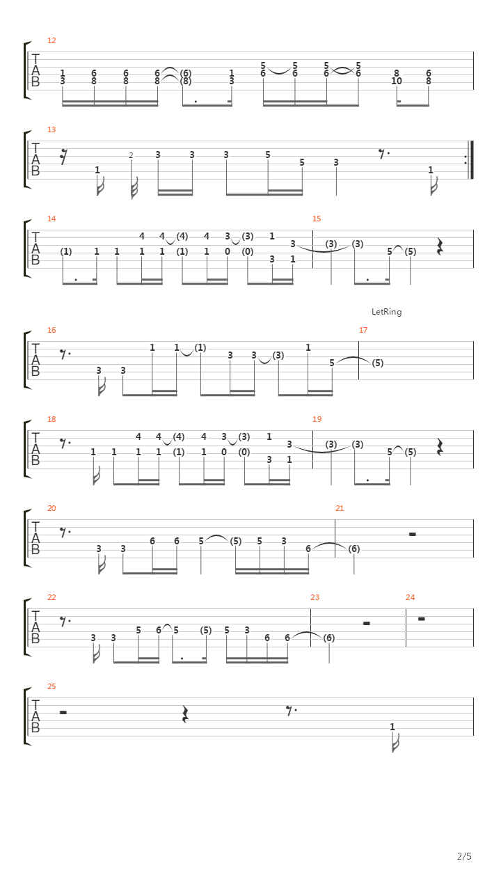L'ennemi Dans La Glace吉他谱