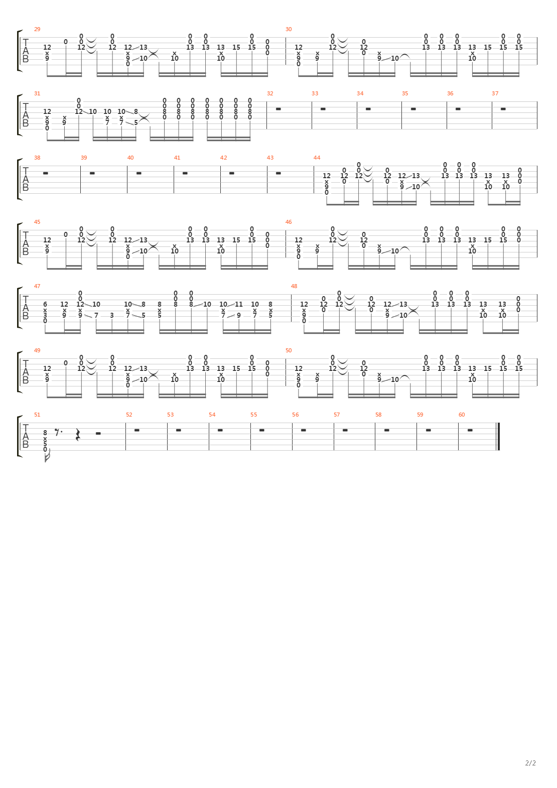 Right Through You吉他谱