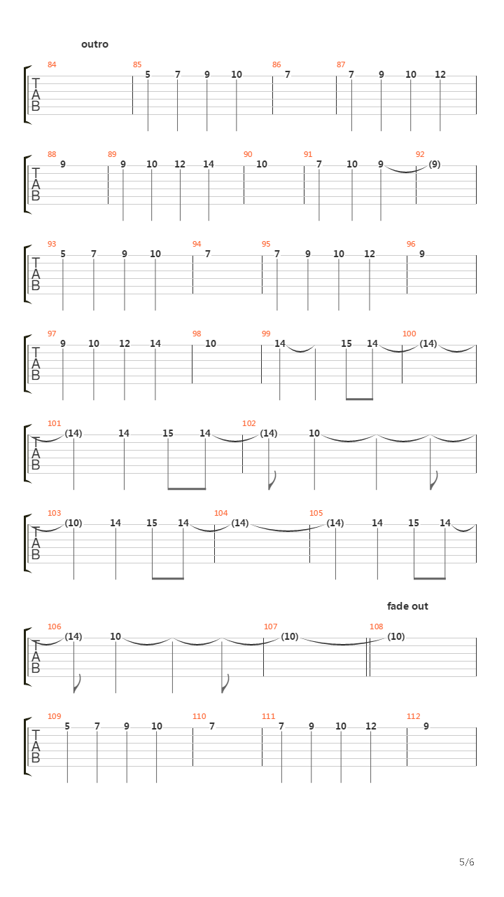 Tapes吉他谱