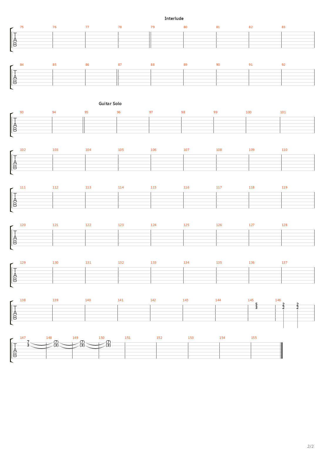 Jet To Jet吉他谱