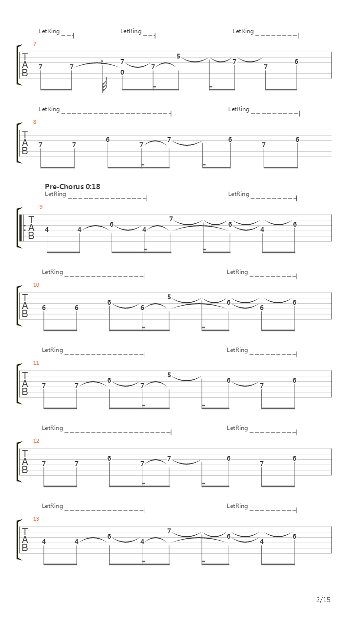 Percees De Lumiere吉他谱