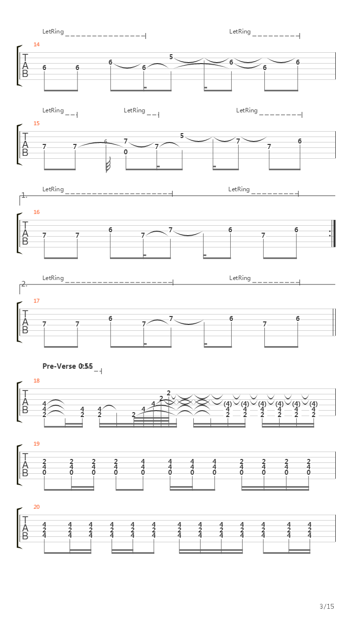 Percees De Lumiere吉他谱